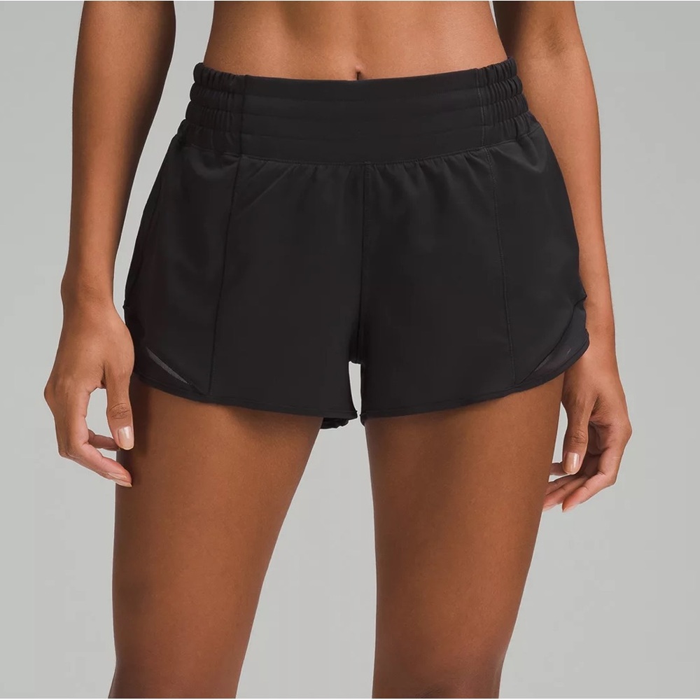 Lululemon Athletica Black Athletic Shorts Lightweight Running HOTTY HOT